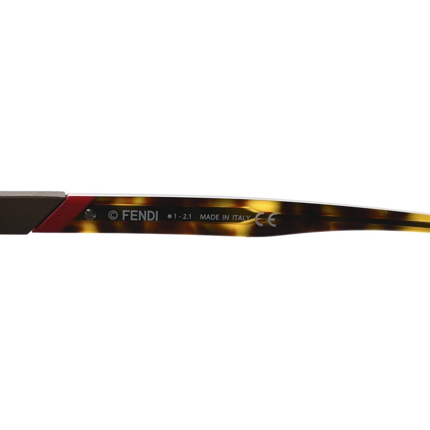 Acetate Aviator Diagonal Sunglasses FE40003U Havana