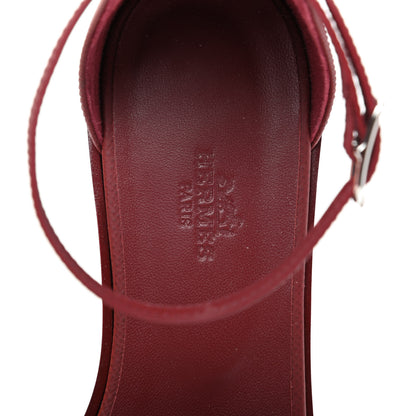 Hermes Epsom Santorini Sandals 39 Rouge Tomette 7 of 10