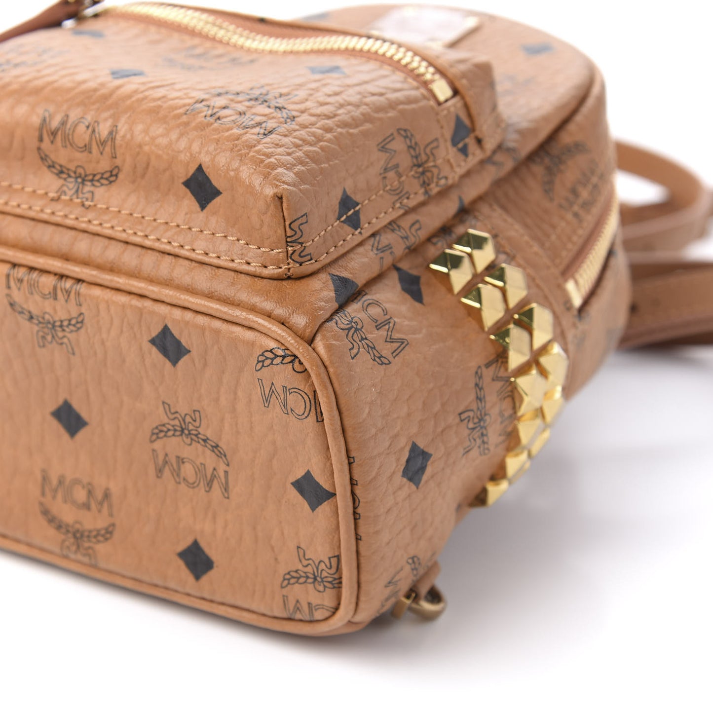 Visetos Side Stud X-Mini Stark Backpack Cognac