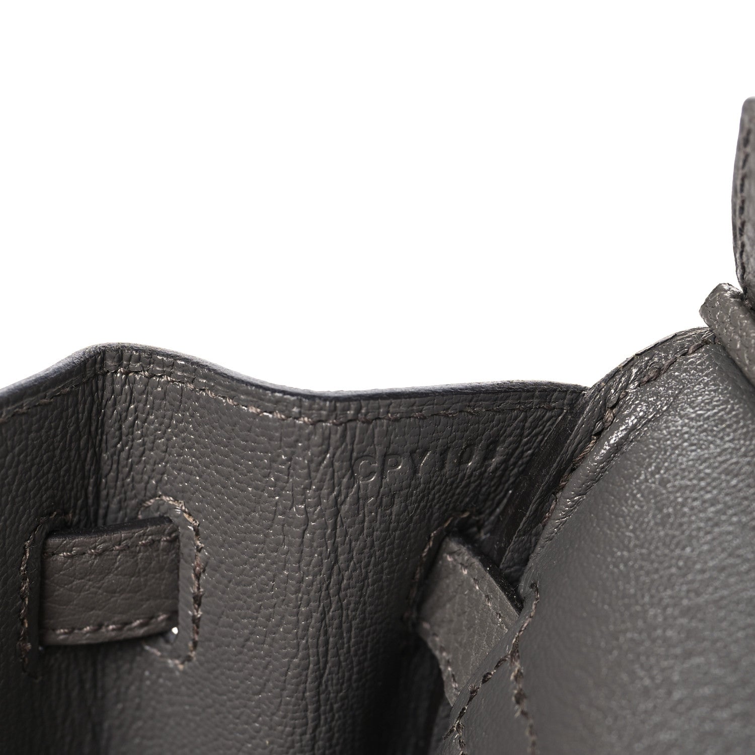 Hermes Togo Birkin 25 Etain 7 of 12