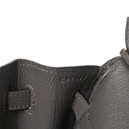 Hermes Togo Birkin 25 Etain 7 of 12