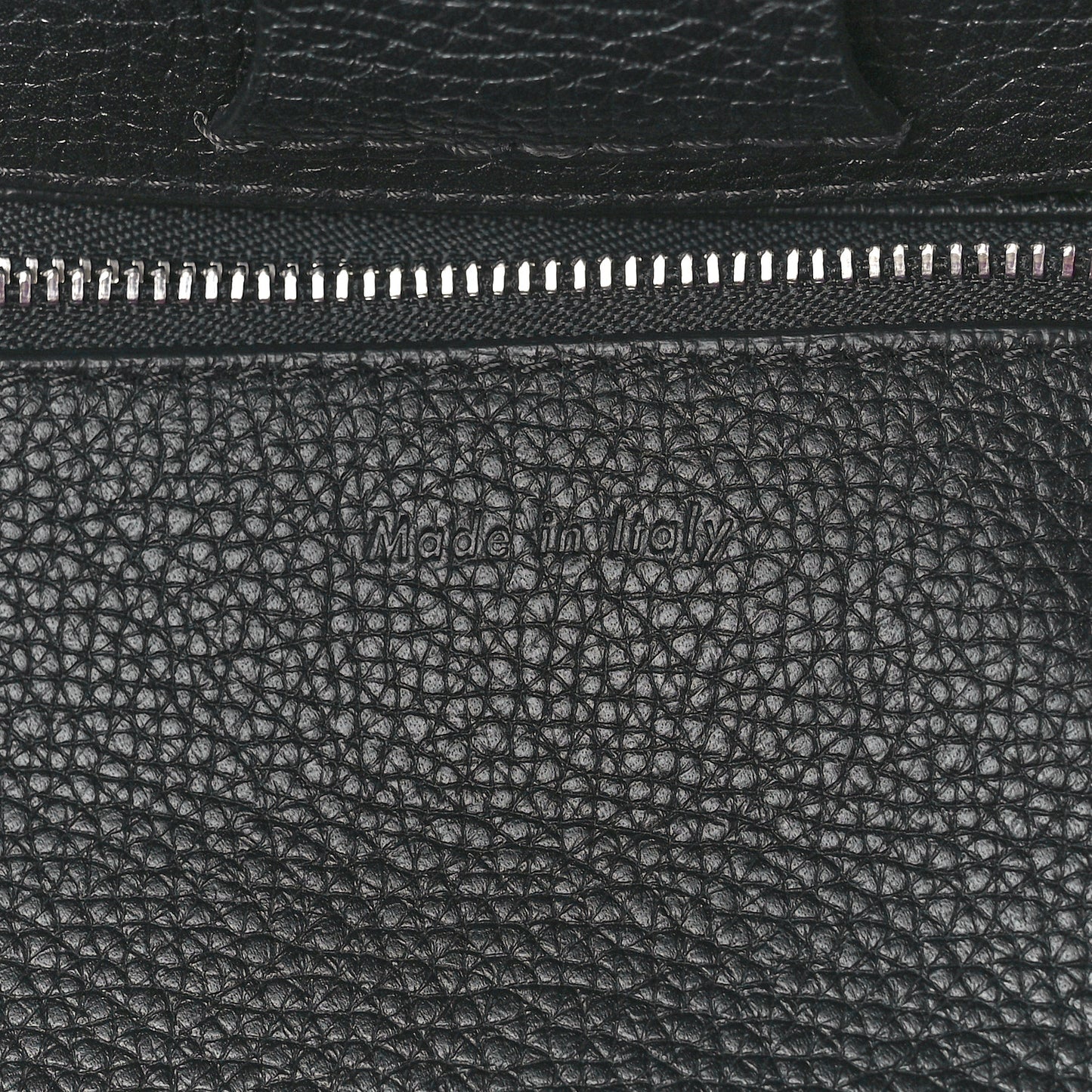 Supple Grained Calfskin Small Long Strap Big Bag Black