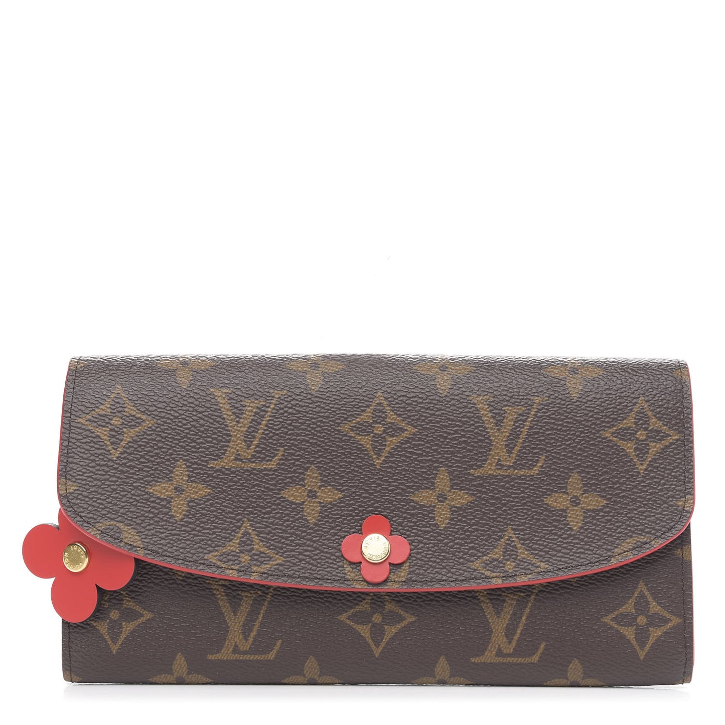Monogram Bloom Flower Emilie Wallet Rouge