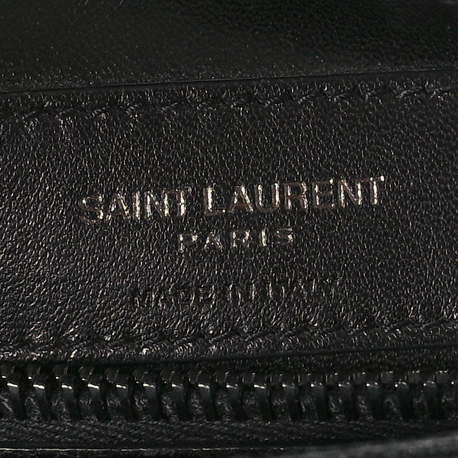 Saint Laurent Sheepskin Matelasse Chevron Monogram Monochrome Medium College Bag Black 6 of 7