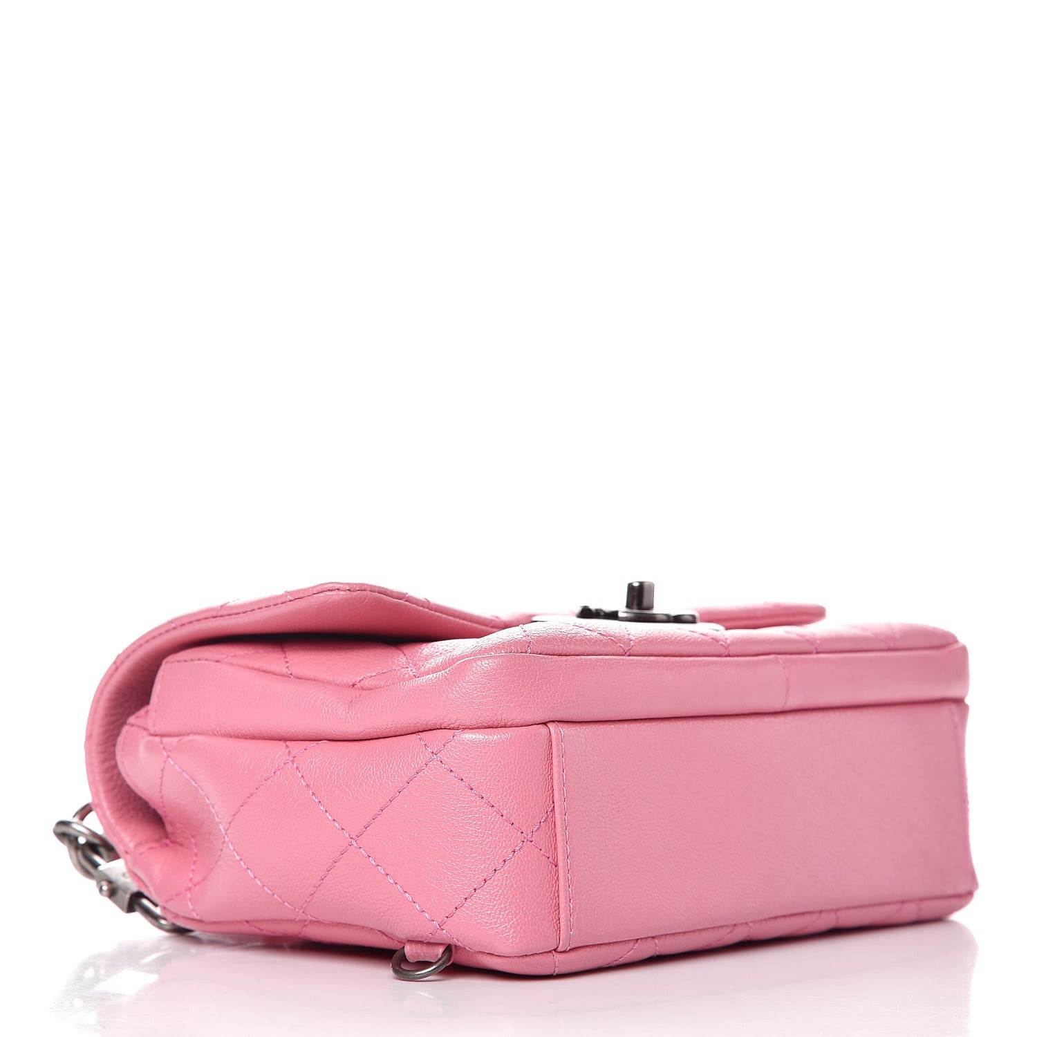 Chanel Shiny Goatskin Quilted Small Flap Pink 4 of 7