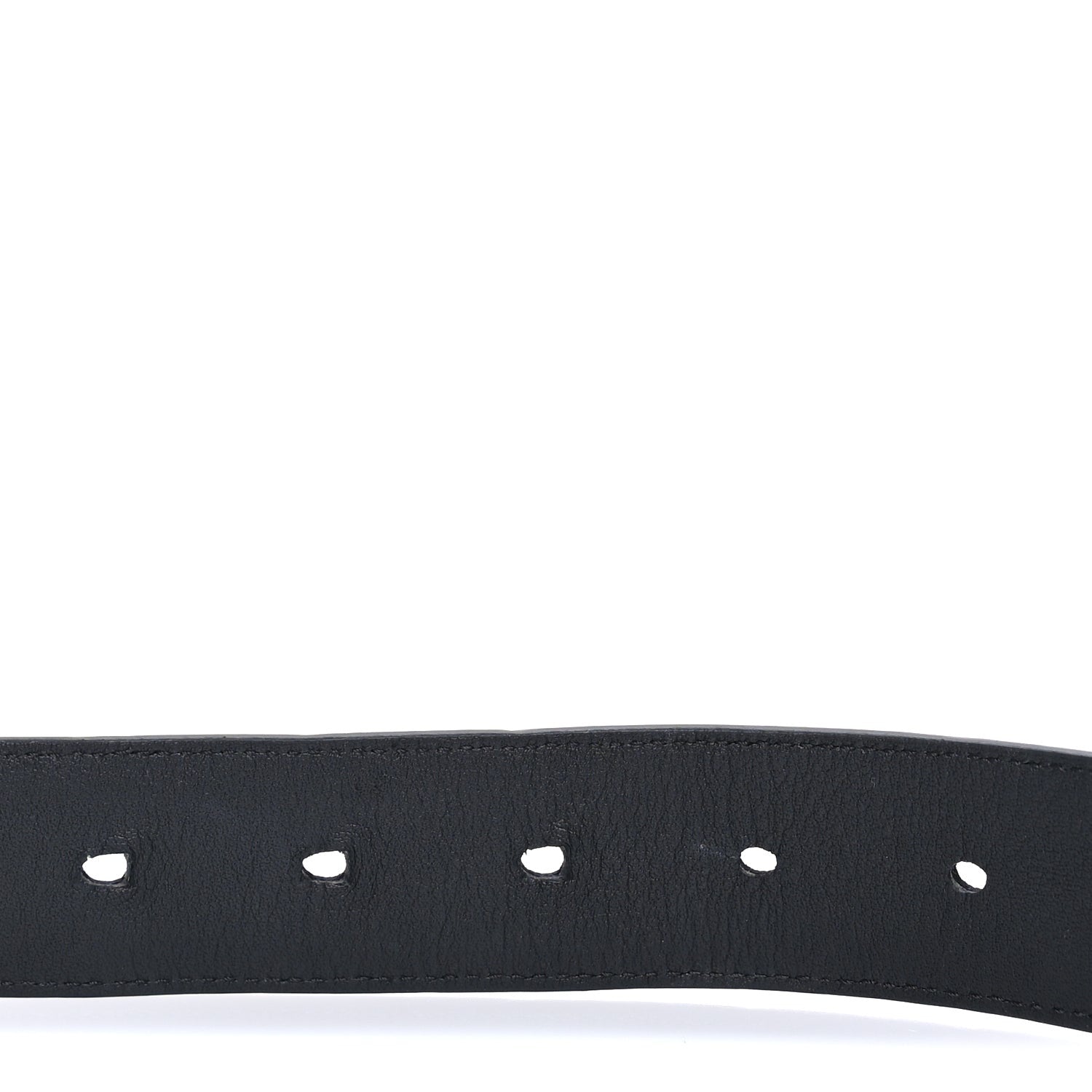Saint Laurent Smooth Calfskin Monogram Cassandre Extra Thin Square Buckle 85 34  Black 4 of 5