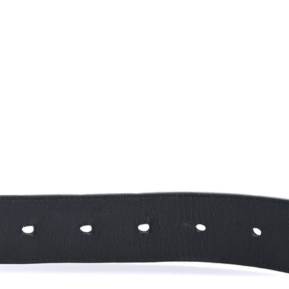 Saint Laurent Smooth Calfskin Monogram Cassandre Extra Thin Square Buckle 85 34  Black 4 of 5