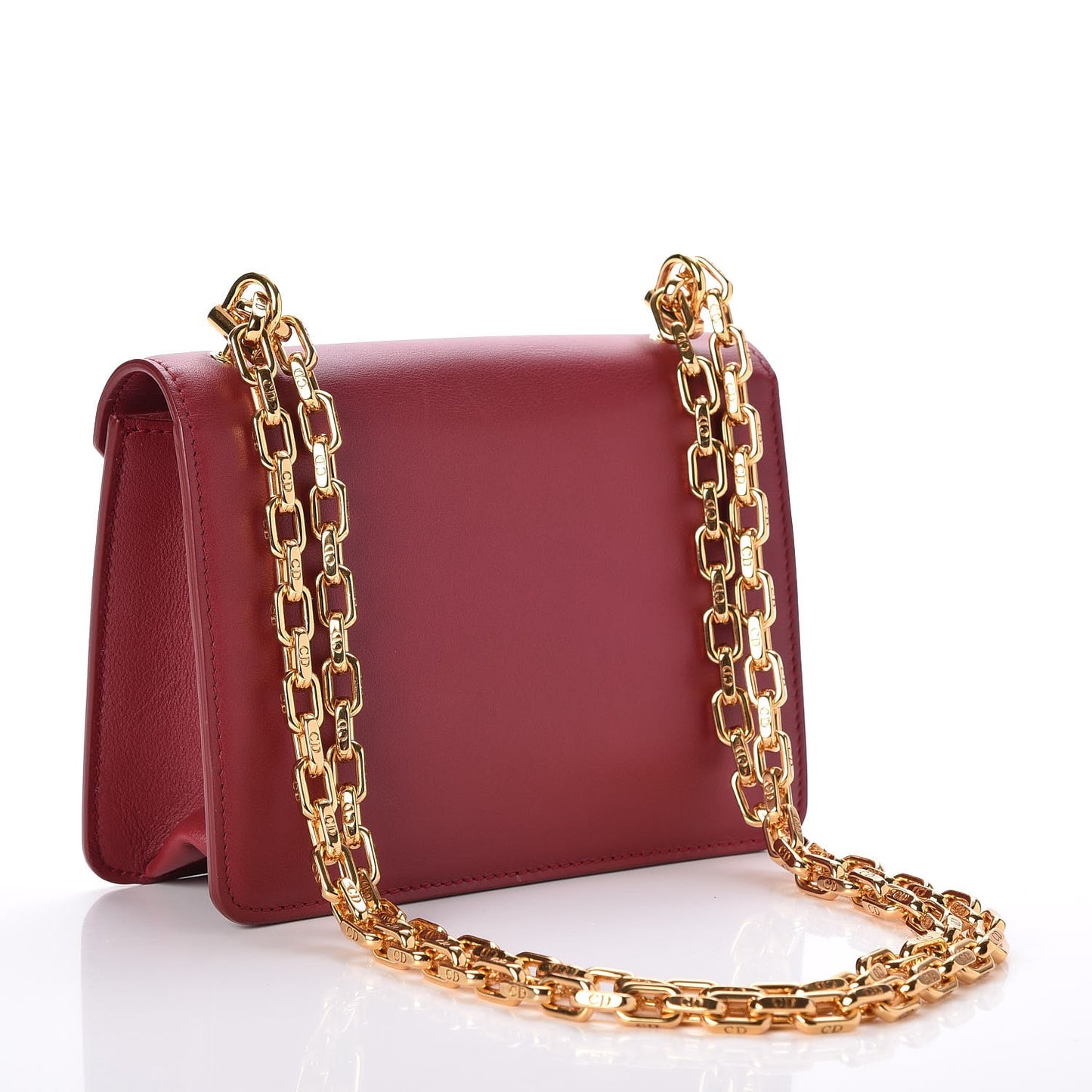 Smooth Calfskin Mini C'est Flap Bag Red