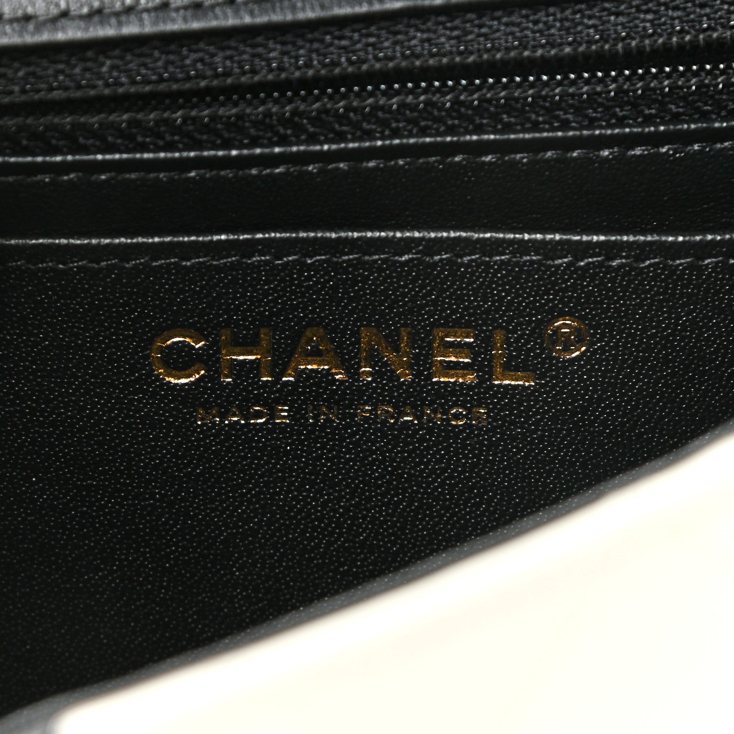 Chanel Lambskin Quilted Mini Rectangular Flap Black White 8 of 11