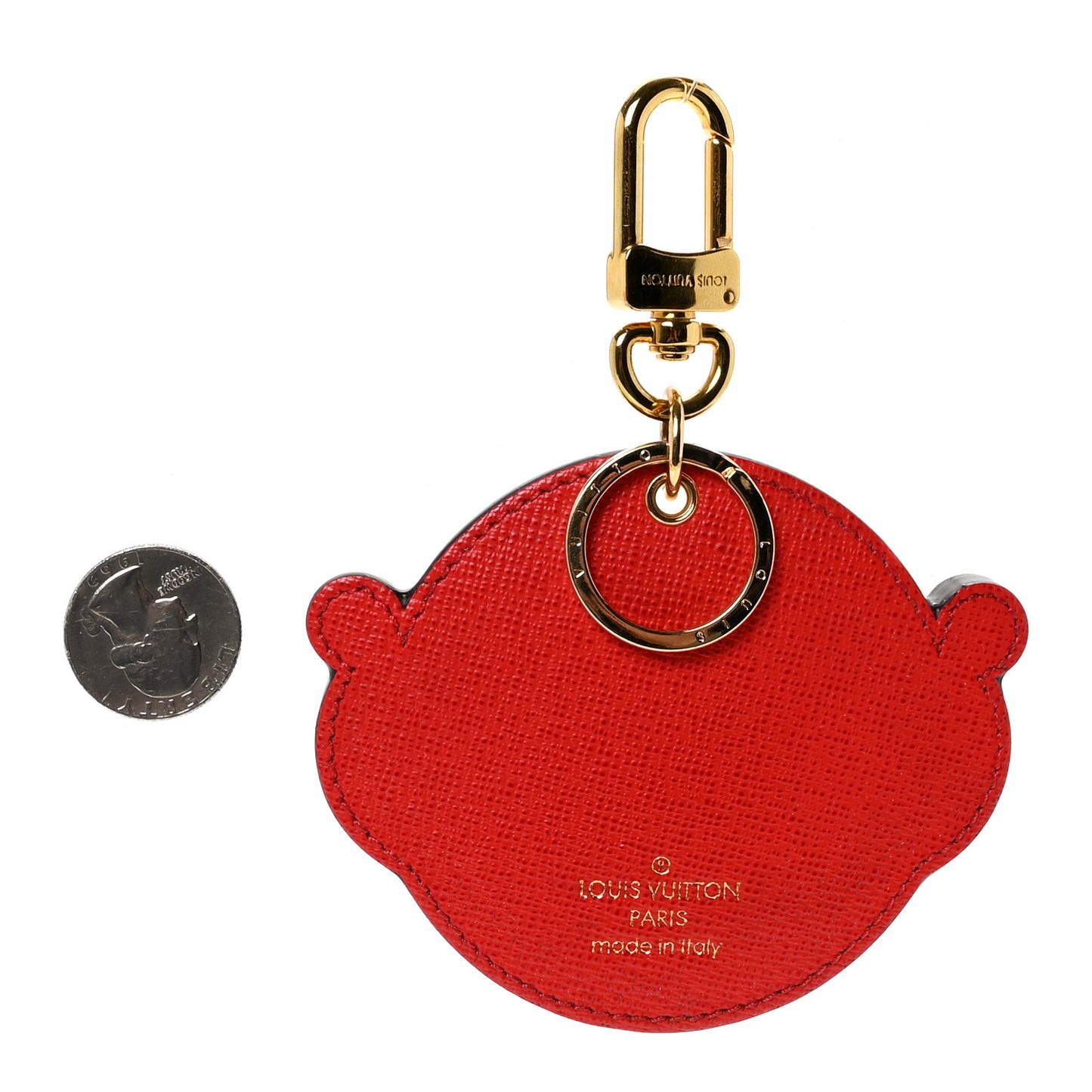 Monogram Animal Faces Bird Bag Charm