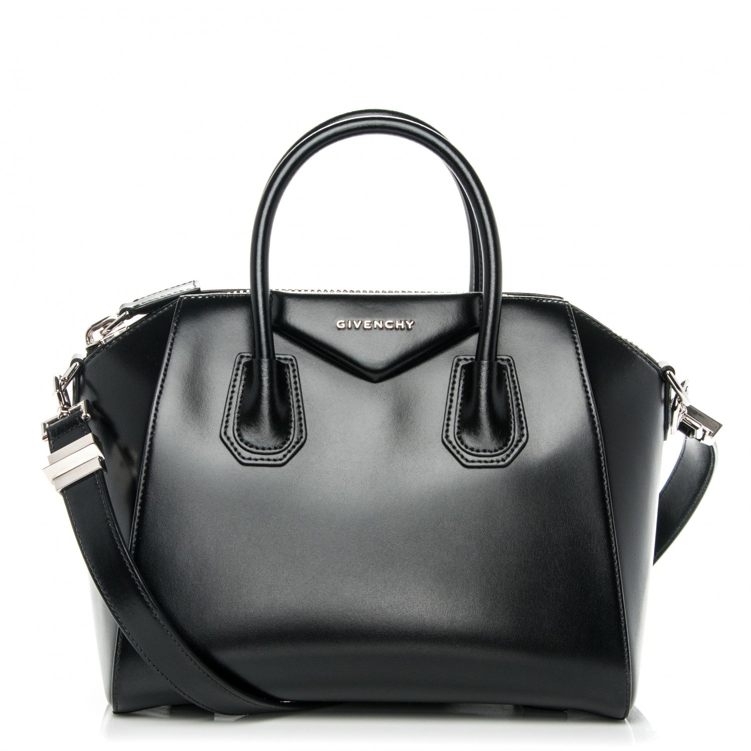 Givenchy Shiny Lord Calfskin Small Antigona Black 1 of 7