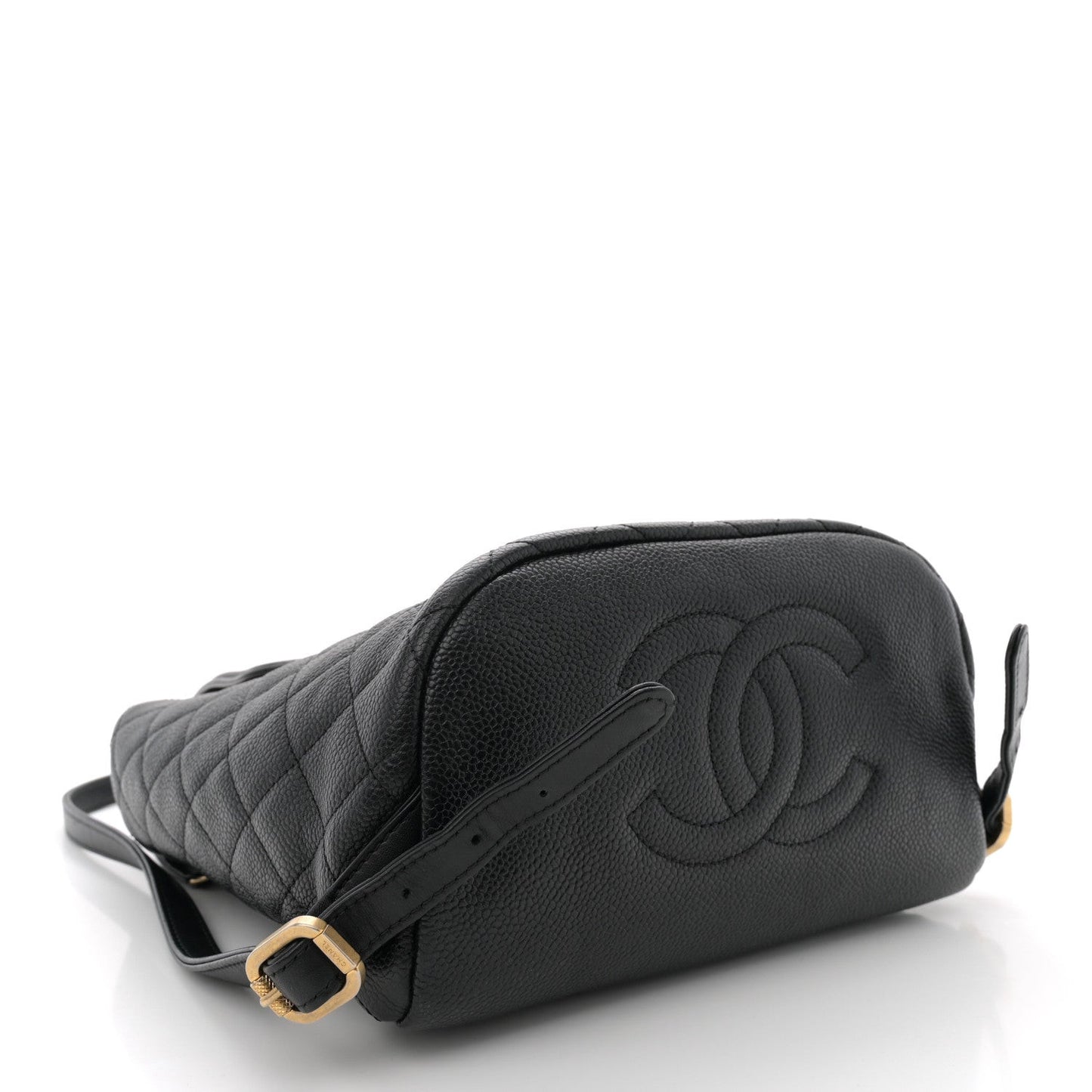 Caviar Quilted Small Filigree Backpack Black