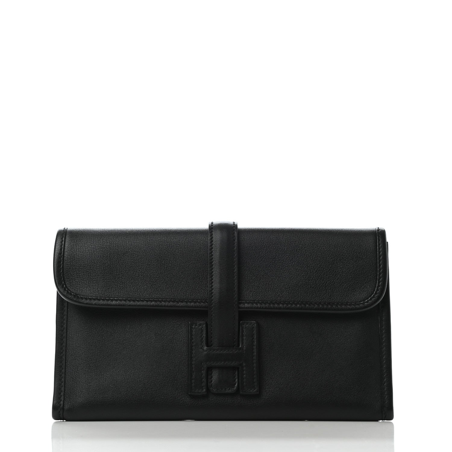 Hermes Swift Jige Duo Clutch Black 1 of 7