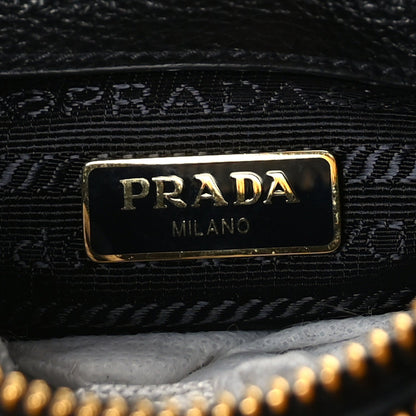 Prada Vitello Phenix Double Zip Crossbody Bag  Black 5 of 8