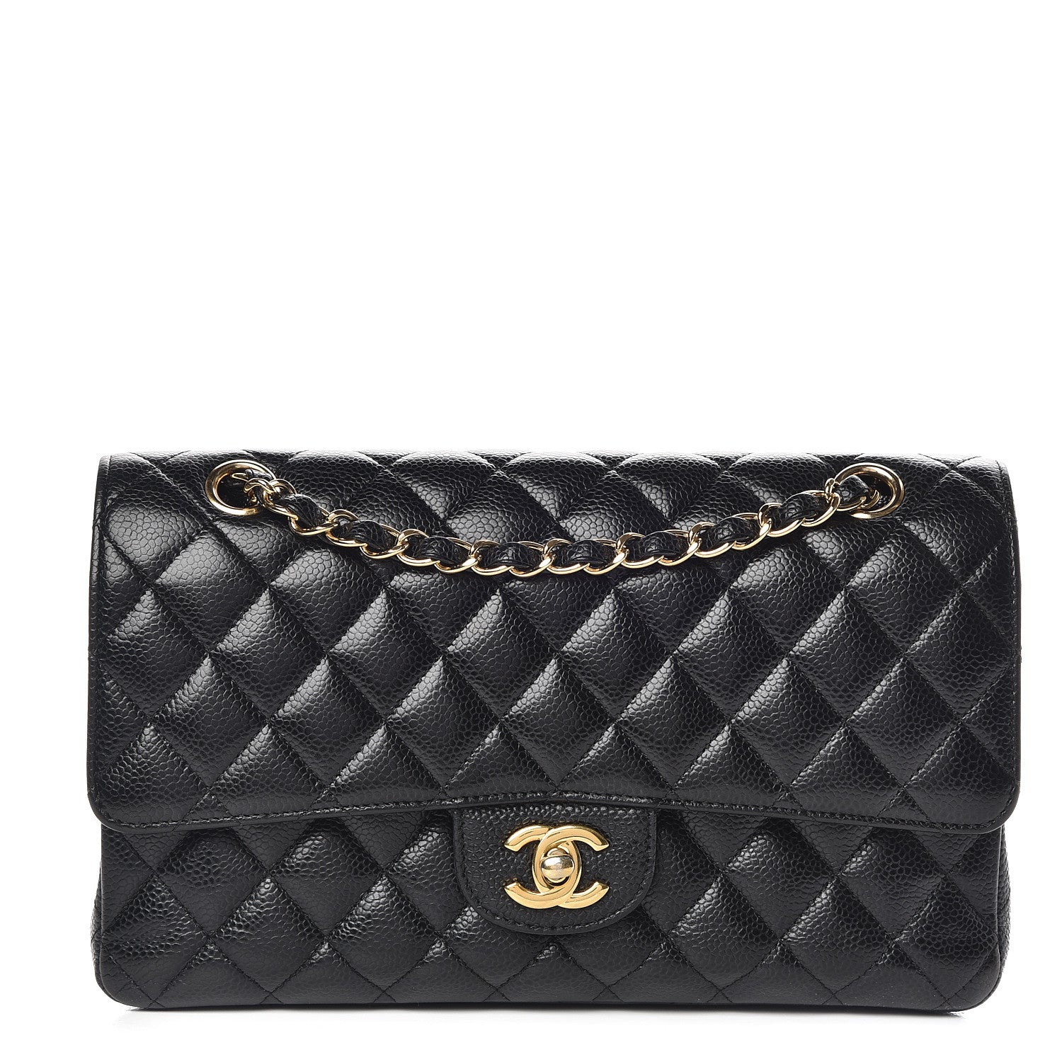 Chanel Caviar Quilted Medium Double Flap Black 1 of 17