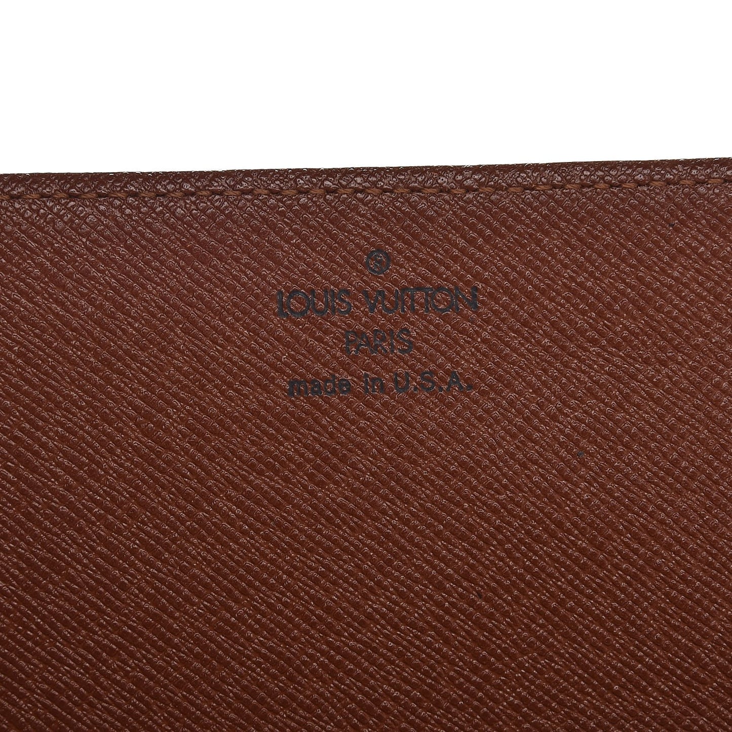 Monogram Simple Checkbook Holder Wallet