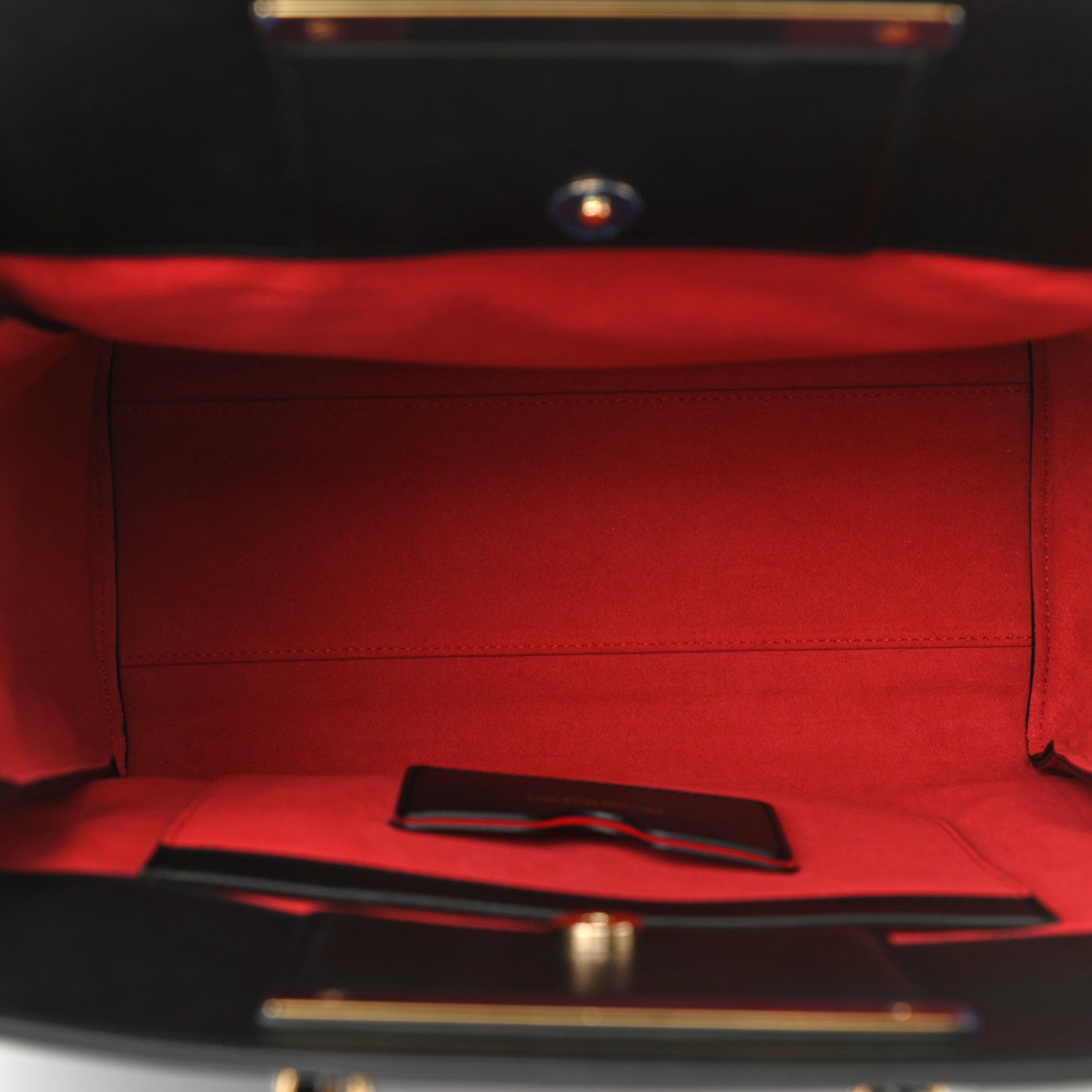 Alexander McQueen Calfskin The Tall Story Shoulder Bag Black Red 4 of 9