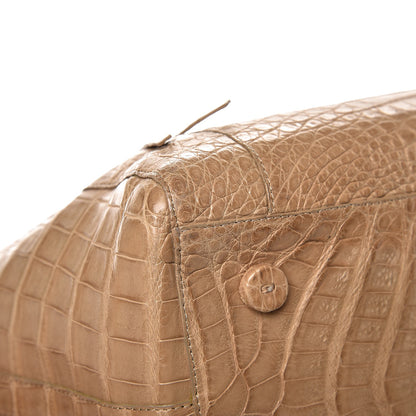 Nancy Gonzalez Crocodile Medium Dome Satchel Beige 12 of 13