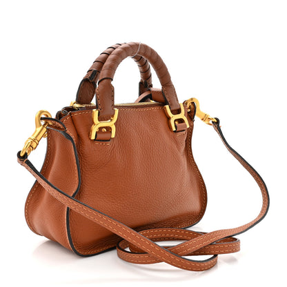 Chloe Calfskin Mini Marcie Satchel Tan 3 of 7