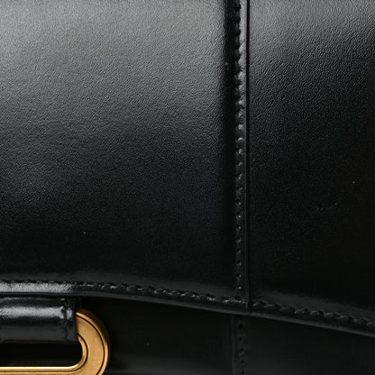 Balenciaga Shiny Box Calfskin Hourglass Chain Bag Black 6 of 9