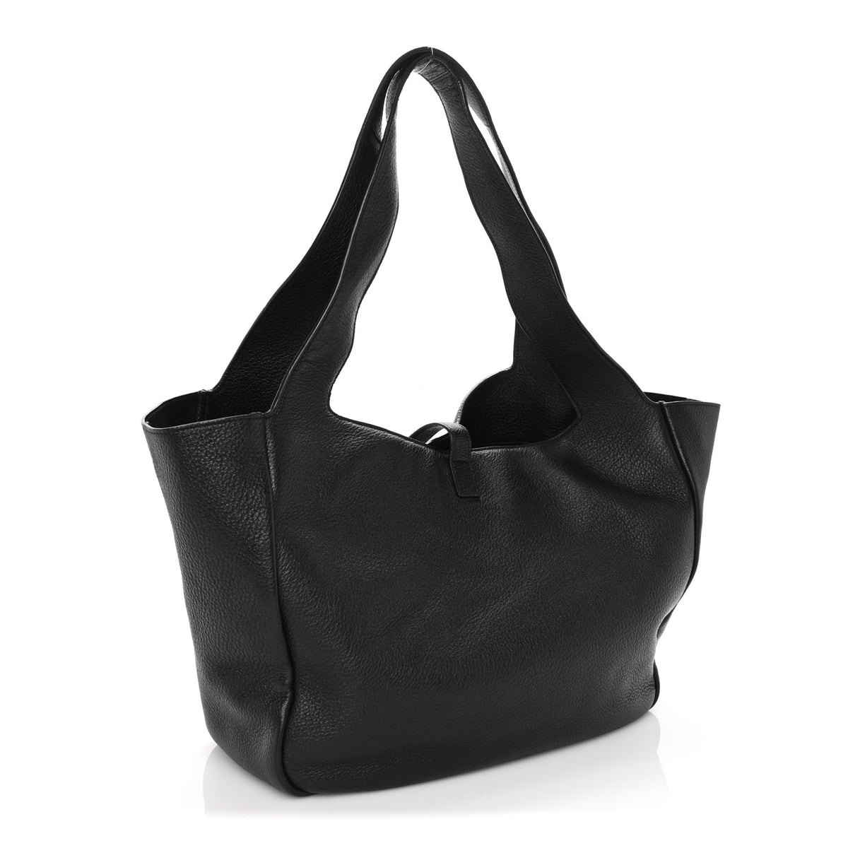 Saint Laurent Smooth Calfskin Le 5 A 7 Bea Tote Black 2 of 8