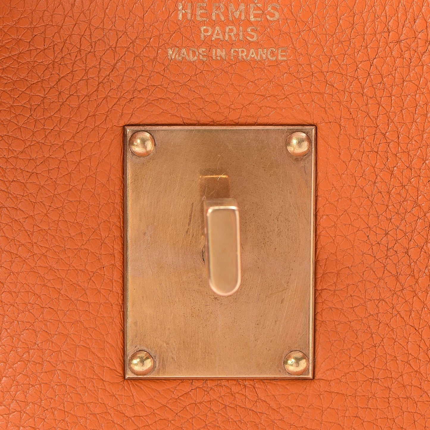 Taurillon Clemence HAC Birkin 40 Orange