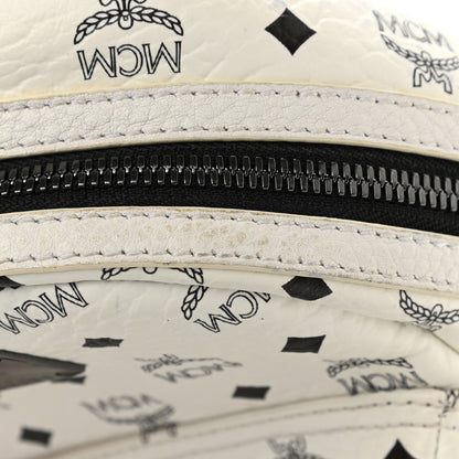 MCM Visetos Side Stud X-Mini Stark Bebe Boo Backpack White 24 of 28