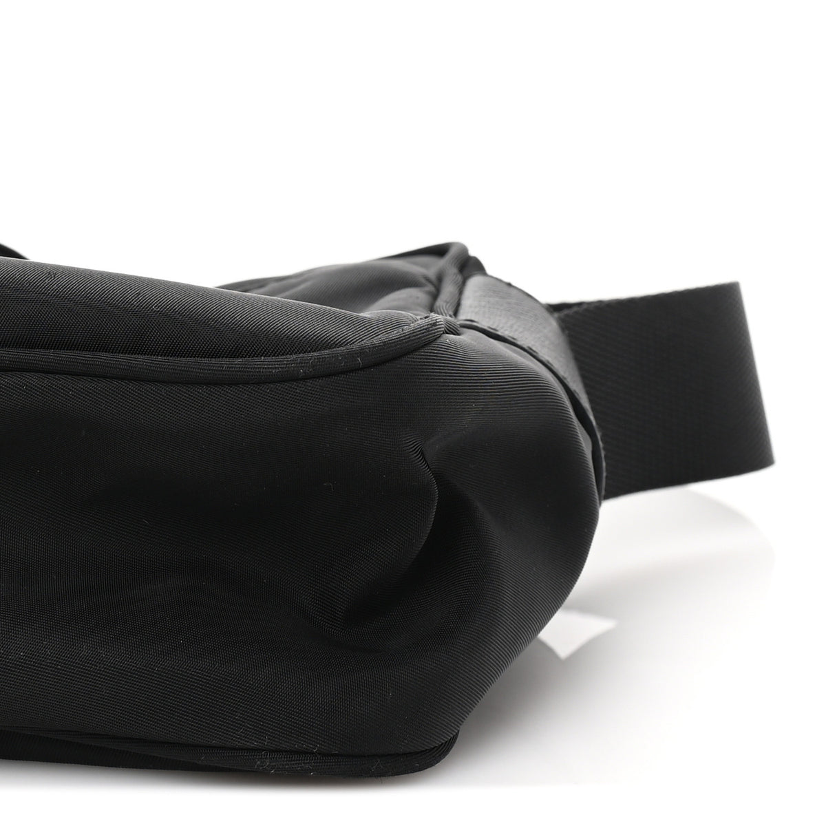 Tessuto Nylon Triangle Shoulder Bag Black