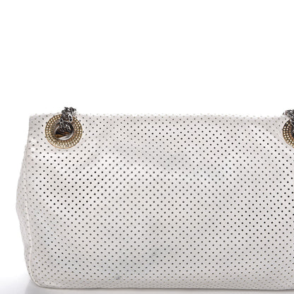 Chanel Lambskin Perforated Drill Flap White 8 of 8