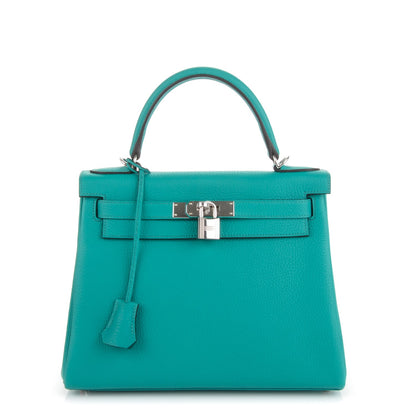Hermes Taurillon Clemence Kelly Retourne 28 Bleu Paon 1 of 26