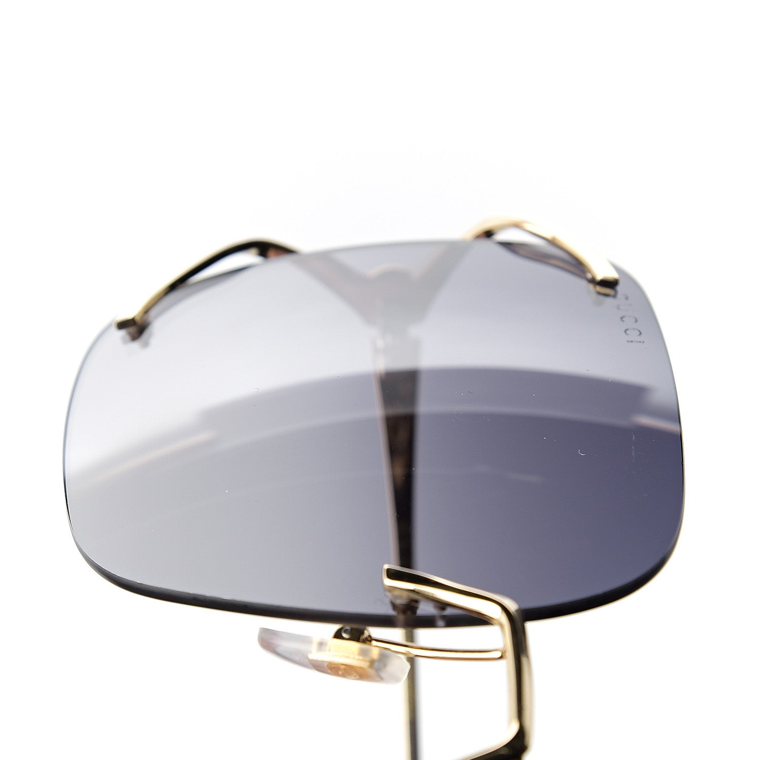 Gucci Oversized Sunglasses GG0646S Gold Black 8 of 11