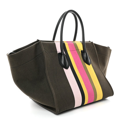 Celine Canvas Striped Medium Phantom Luggage Multicolor 3 of 11