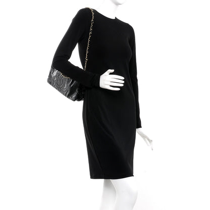 Chanel Vinyl Medium Rock and Chain Flap Black 2 of 9