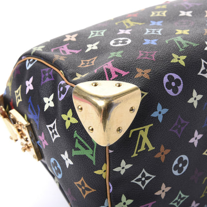 Louis Vuitton Monogram Multicolor Speedy 30 Black 9 of 14