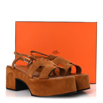 Hermes Suede Goatskin Jam 30 Sandals 40 Naturel 12 of 12