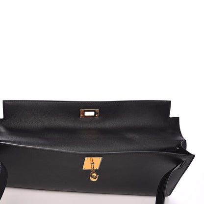 Hermes Swift Kelly Cut Clutch Pochette Black 11 of 24