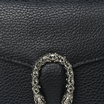 Gucci Dollar Calfskin Crystal Mini Dionysus Chain Wallet  Black 6 of 8