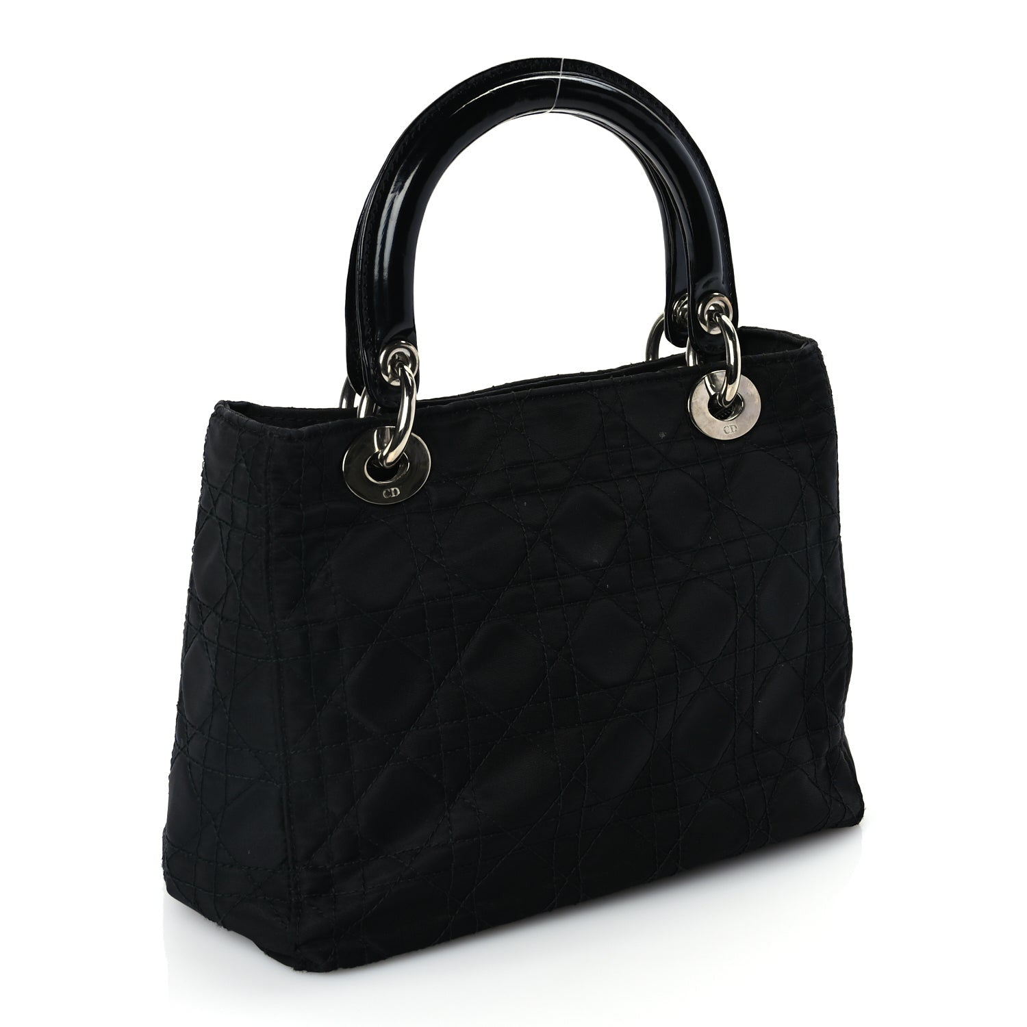 Christian Dior Nylon Cannage Medium Lady Dior Black 2 of 8