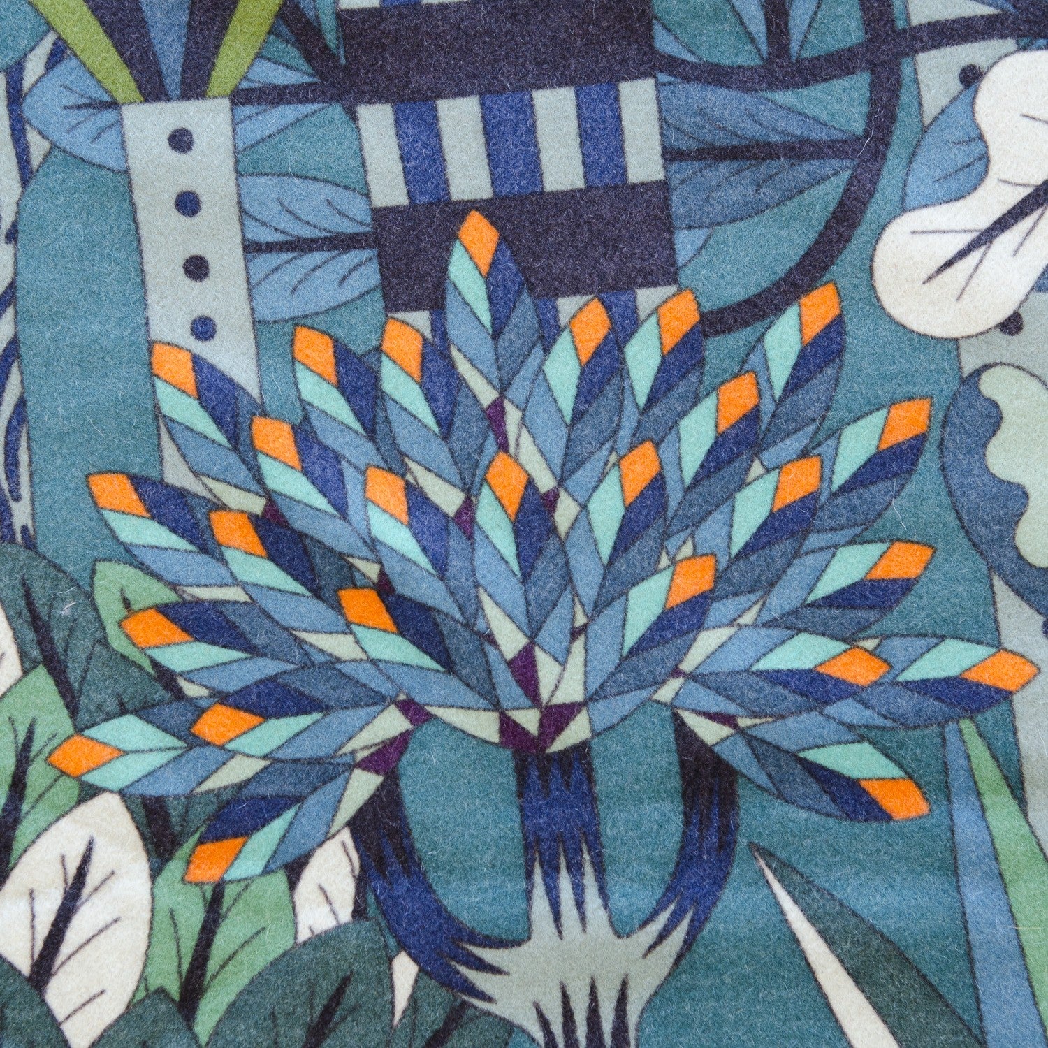 Hermes Cashmere Silk Jardin d'Osier Blanket Emeraude 4 of 5