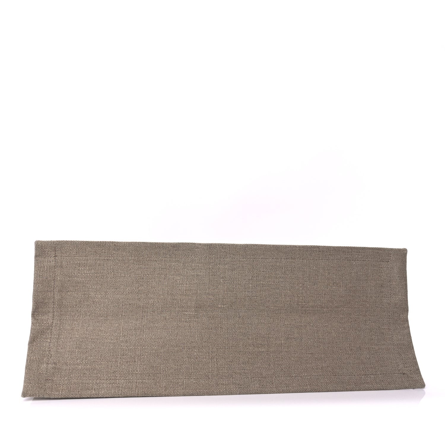 Saint Laurent Linen Calfskin Small Rive Gauche Tote  Greggio Natural 3 of 8