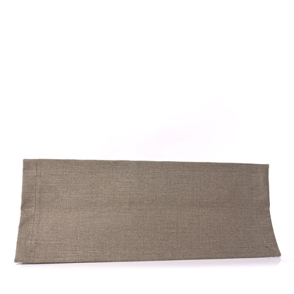 Saint Laurent Linen Calfskin Small Rive Gauche Tote  Greggio Natural 3 of 8
