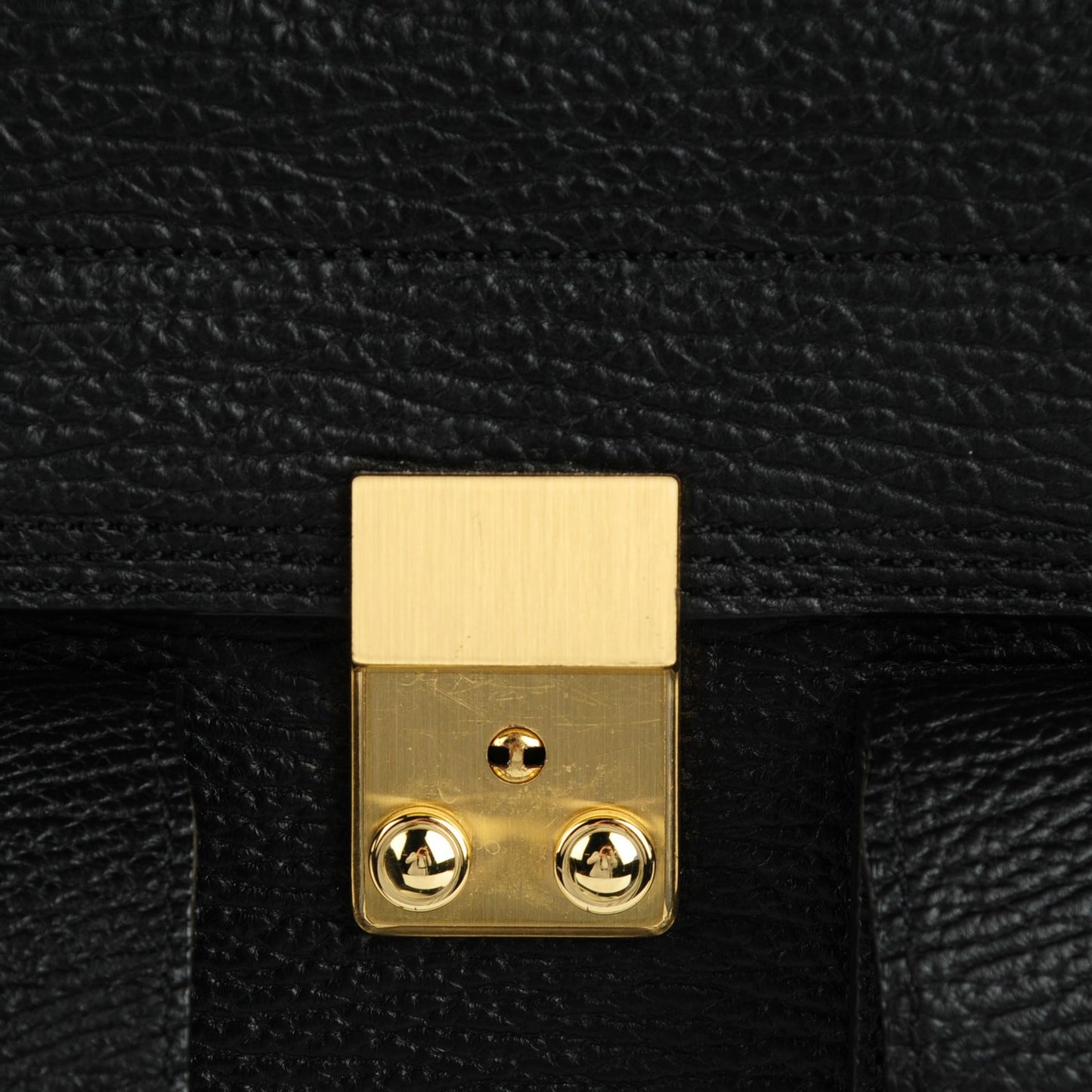 3.1 Textured Calfskin Mini Pashli Satchel Black