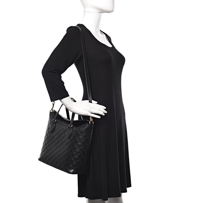 Gucci Guccissima Linea A Foldover Tote Black 2 of 17