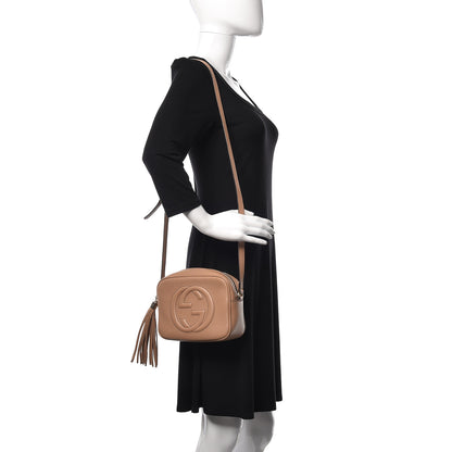 Gucci Pebbled Calfskin Small Soho Disco Bag Camelia 2 of 11