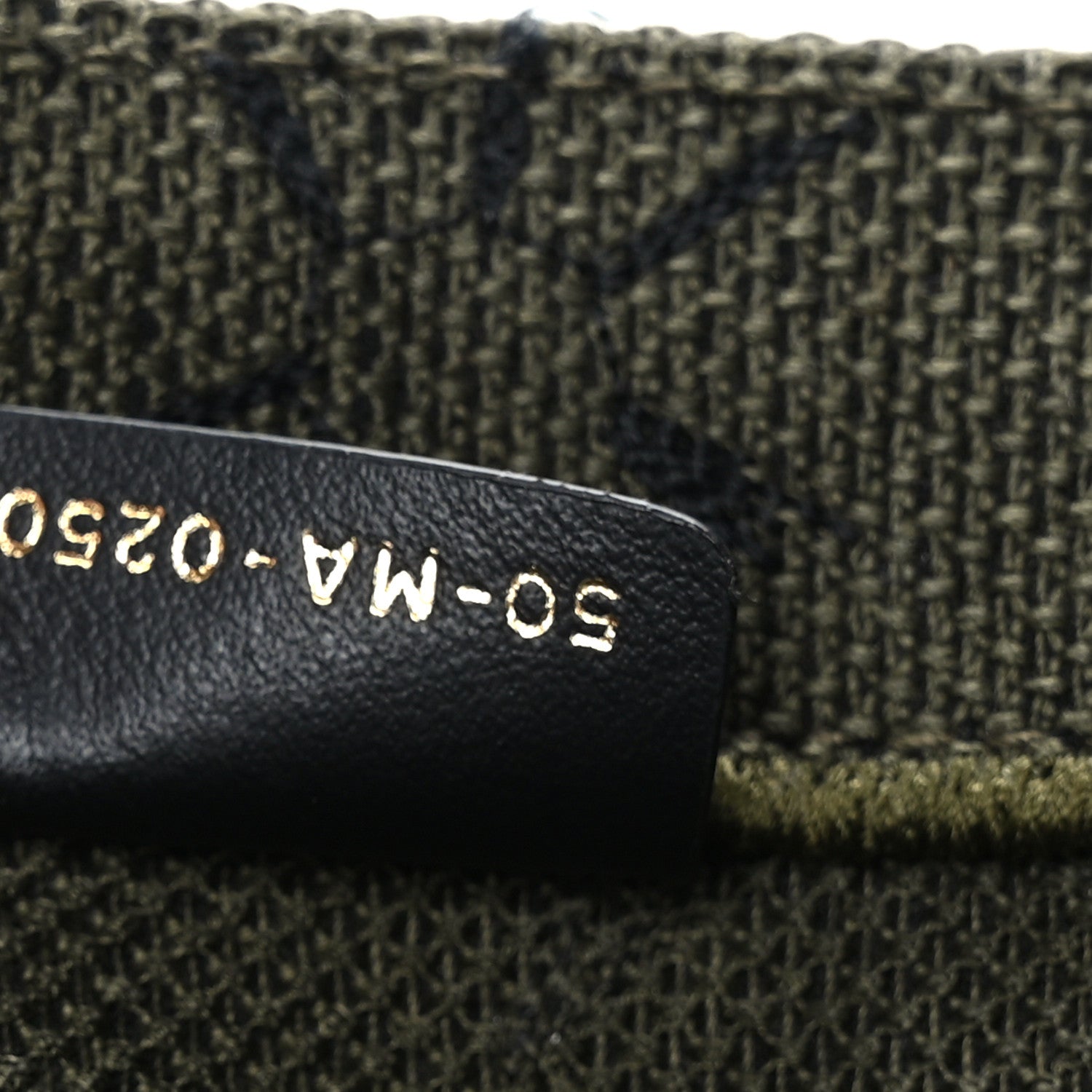 Christian Dior Canvas Embroidered Graffiti Book Tote Vert 5 of 9