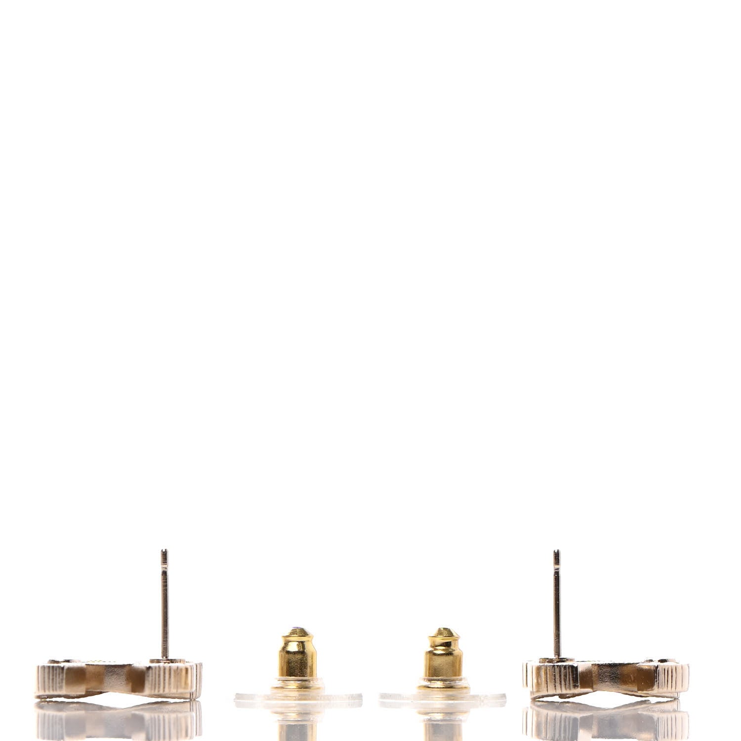 Chanel Pearl CC Earrings Gold 3 of 4