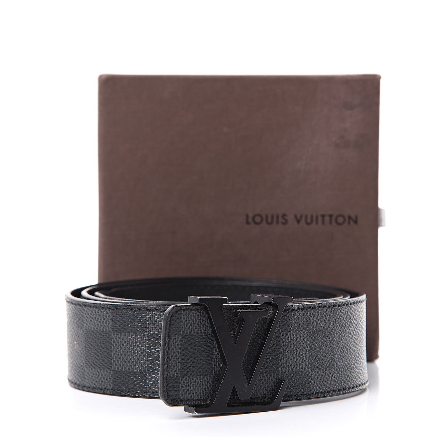 Louis Vuitton Damier Graphite LV Initiales Belt 100 40 10 of 10