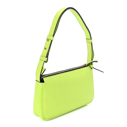 Versace Grained Calfskin Medusa Shoulder Bag  Lime 2 of 7