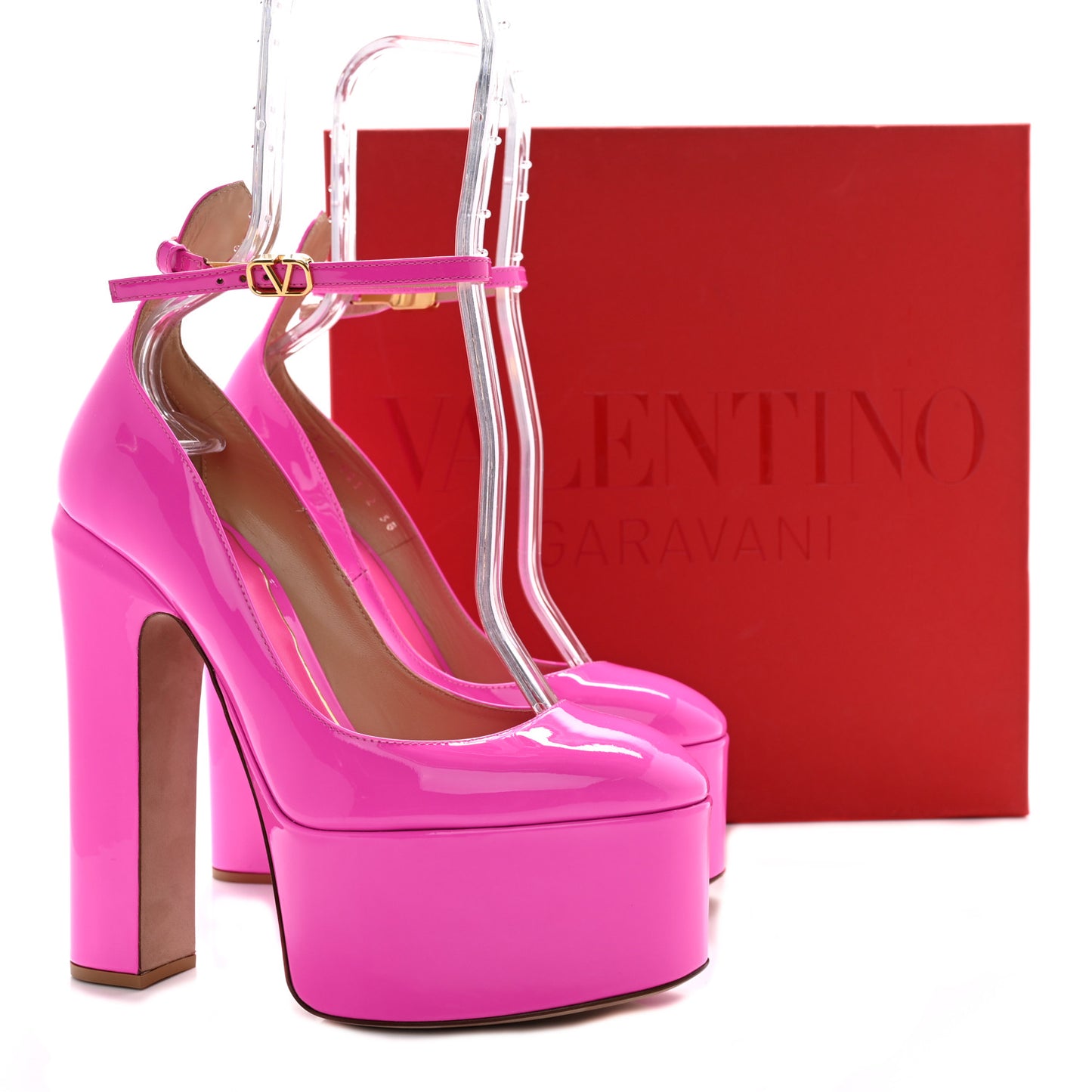 Patent Tan-Go 55/155mm Platform Pumps 38 Pink PP