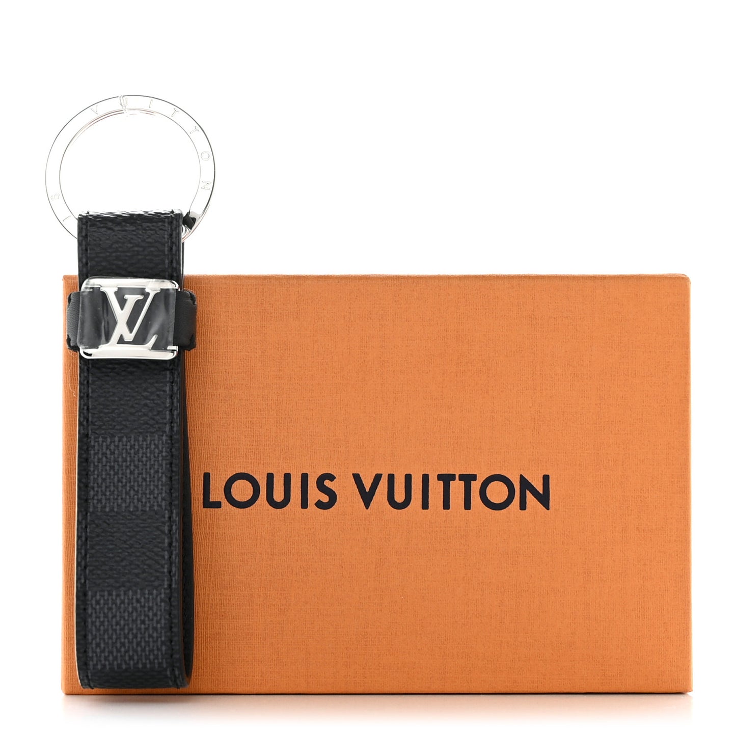 Damier Graphite LV Dragonne Key Holder